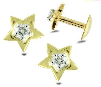 Star Studded Light Weight Diamond Earrings