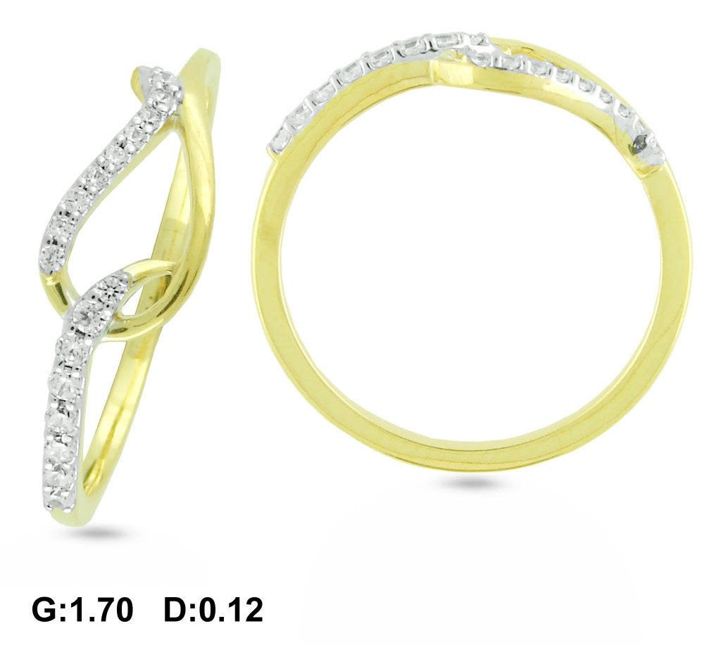 Kida Curve Light Weight Diamond Ring