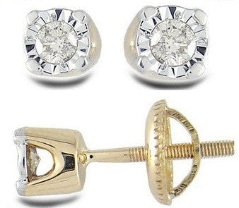 Circular Stone Light Weight Diamond Earrings