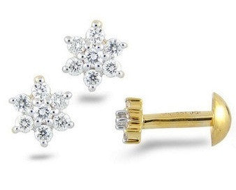 Floral Zang Light Weight Diamond Earrings