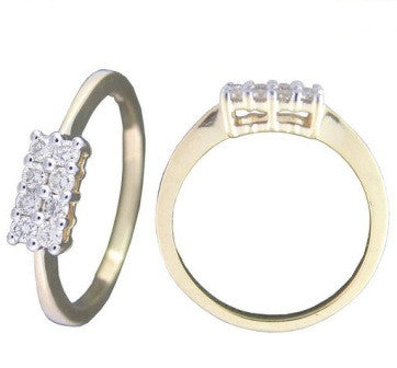 Perfect Rectangle Light Weight Diamond Ring